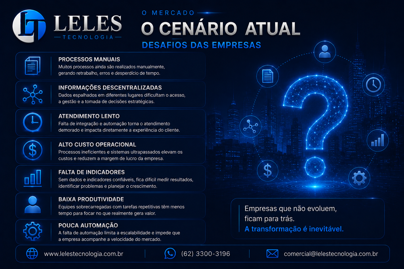 Slide 06 da apresentação oficial LELES TECNOLOGIA